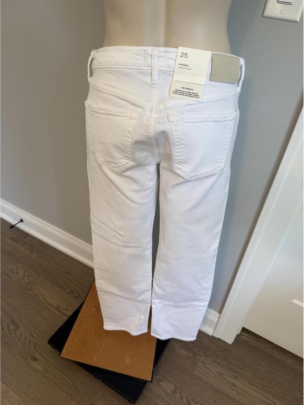 NWT Citizens of Humanity Anissa Straight Leg Jeans White Size 25 - Picture 13 of 13